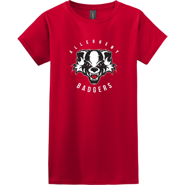 Scary Badgers Softstyle Ladies' T-Shirt