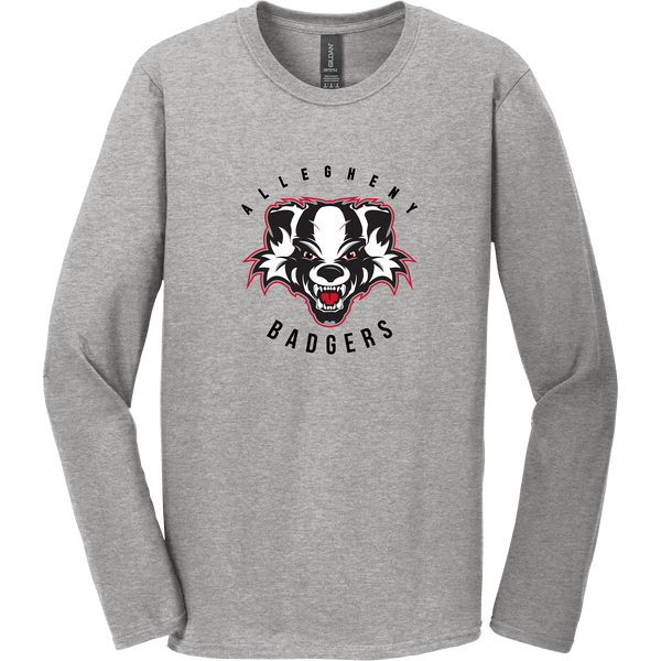 Scary Badgers Softstyle Long Sleeve T-Shirt