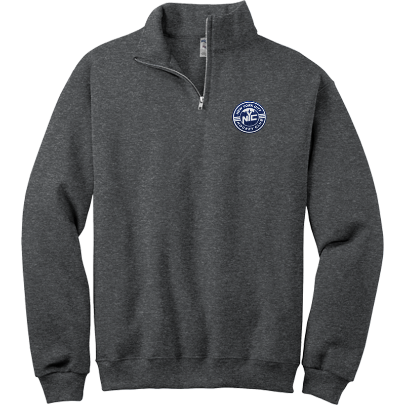 NYC Hockey Club NuBlend 1/4-Zip Cadet Collar Sweatshirt
