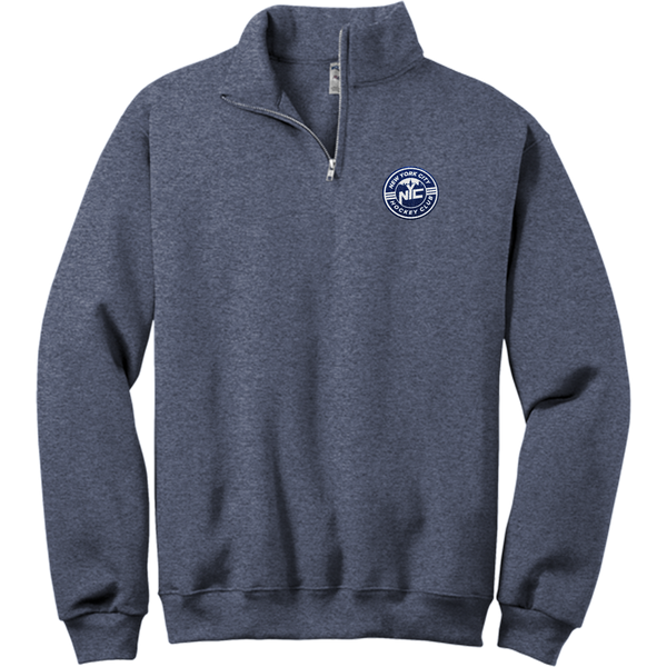 NYC Hockey Club NuBlend 1/4-Zip Cadet Collar Sweatshirt