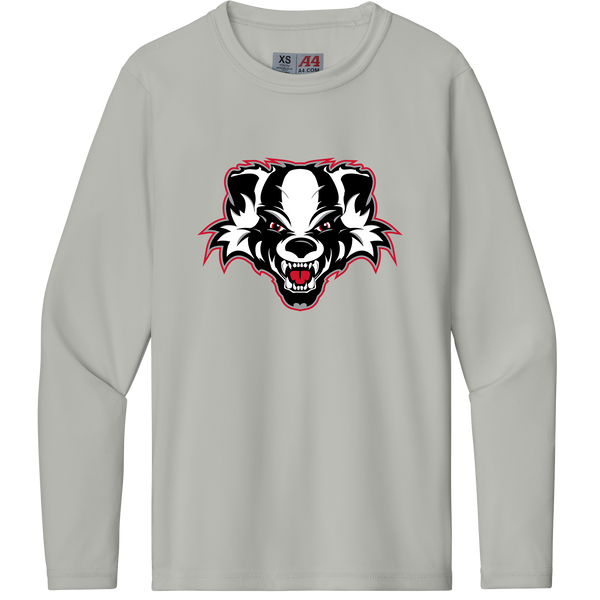 Scary Badgers Youth Cooling Performance Long Sleeve Tee