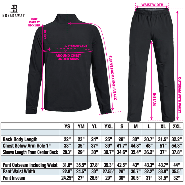 Youth Breakaway Lightweight Warm Up Pants (NJ Titans)