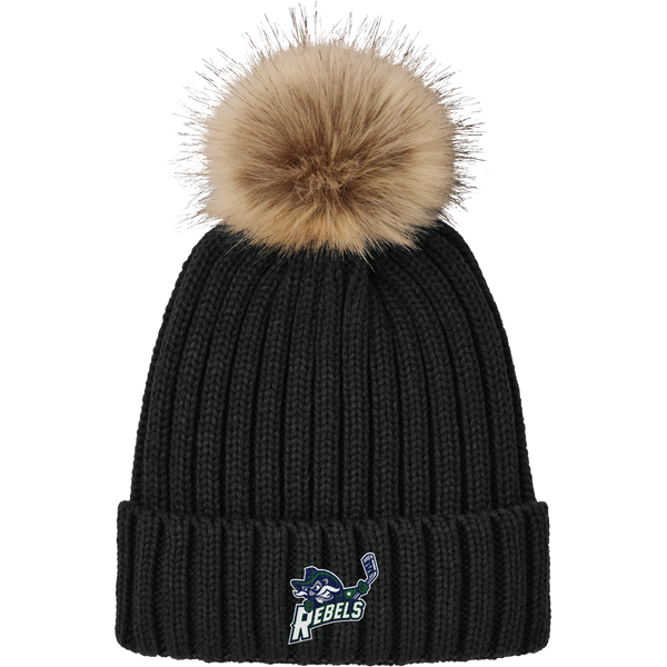Kensington Valley Rebels Faux Fur Pom Beanie