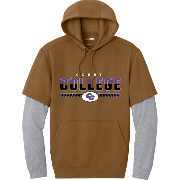 Curry College Tough Fleece Layered Hoodie