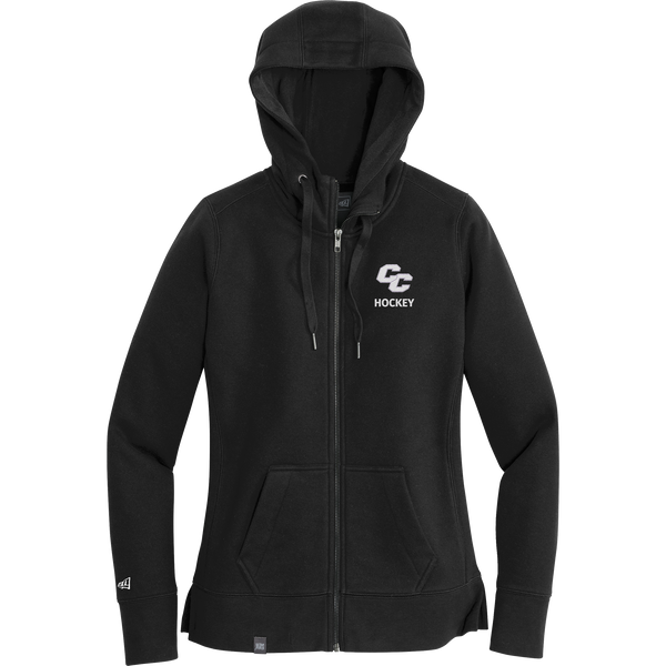 Curry College New Era Ladies French Terry Full-Zip Hoodie