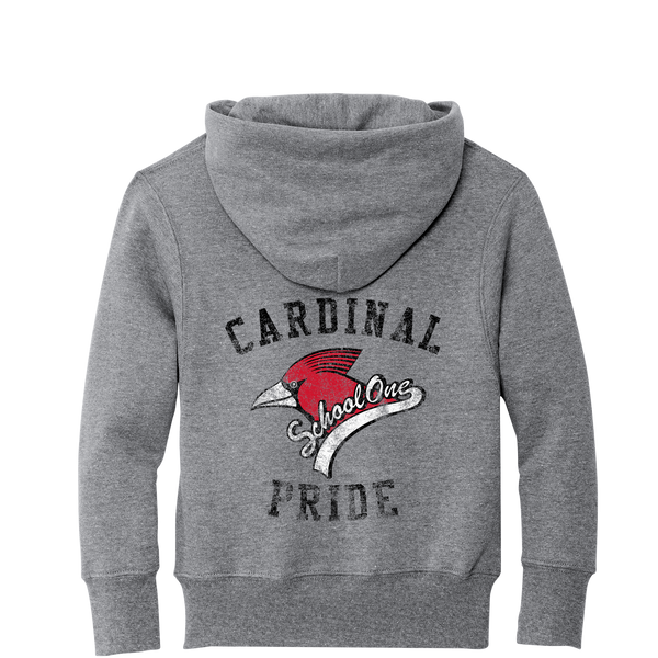 School One Elementary Youth 'Vintage' Fleece Pullover Hooded Sweatshirt