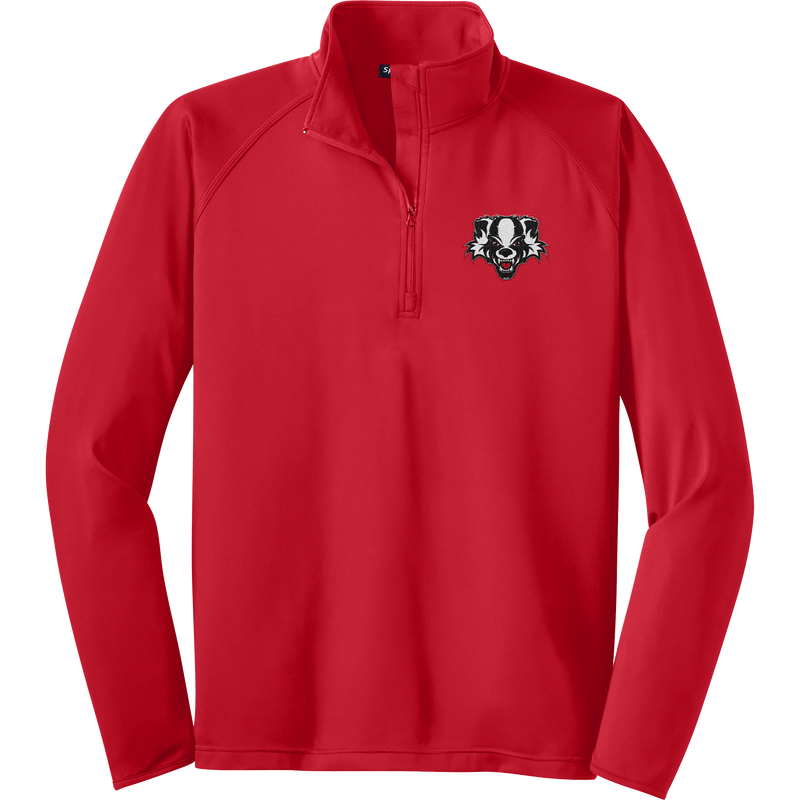 Scary Badgers Sport-Wick Stretch 1/4-Zip Pullover